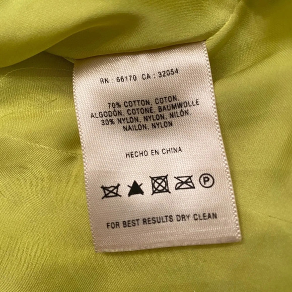 Anthropologie HD In Paris Chartreuse Lace Skirt Sz 4 - Picture 6 of 8
